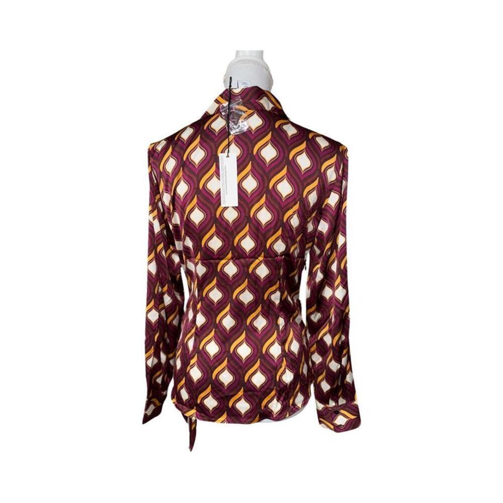 Cupcakes and Cashmere NWT Medium Multicolor Long Sleeve Blouse - Picture 3 of 3
